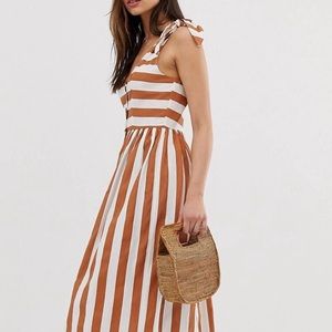 ASOS Striped Maxi Dress